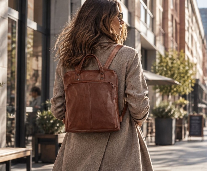 Preview: CITY BACKPACK COGNAC